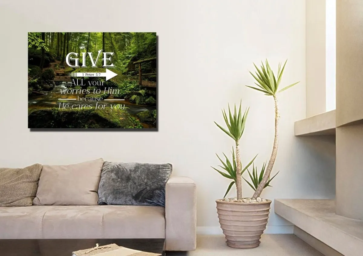 1 Peter 57 Canvas Wall Art Print - Christian Canvas Wall Art