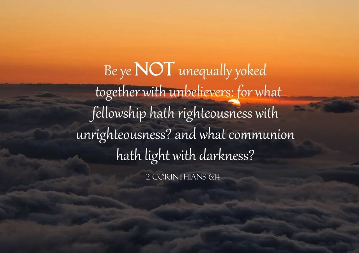 2 Corinthians 614 Niv Wall Art Canvas Print - Christian Canvas Wall Art