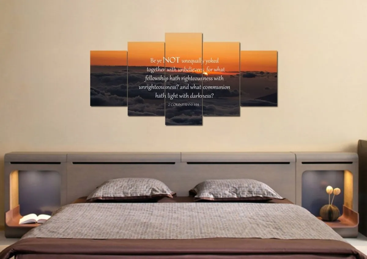 2 Corinthians 614 Niv Wall Art Canvas Print - Christian Canvas Wall Art