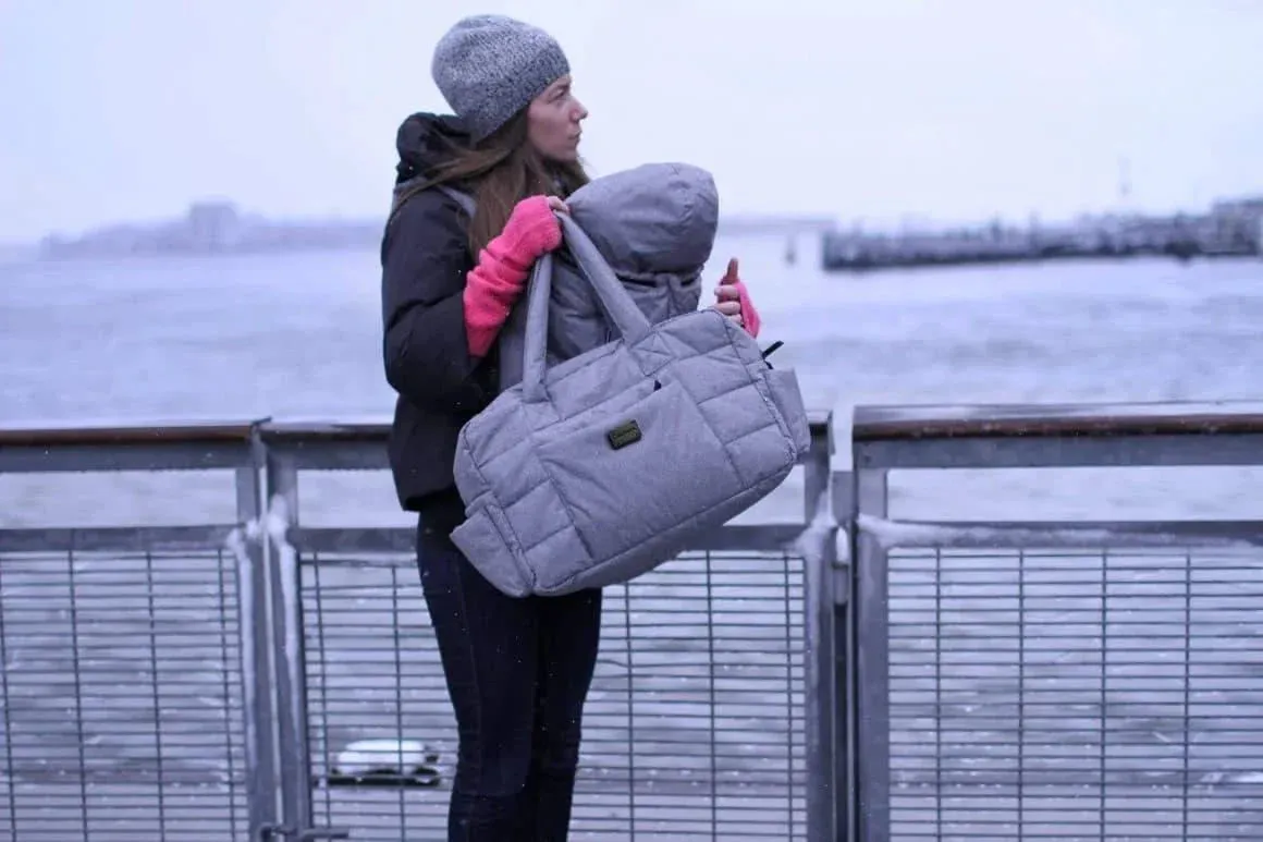 7AM SoHo Diaper Satchel - Polar