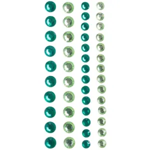 Assorted Green & Light Green Bling Stickers
