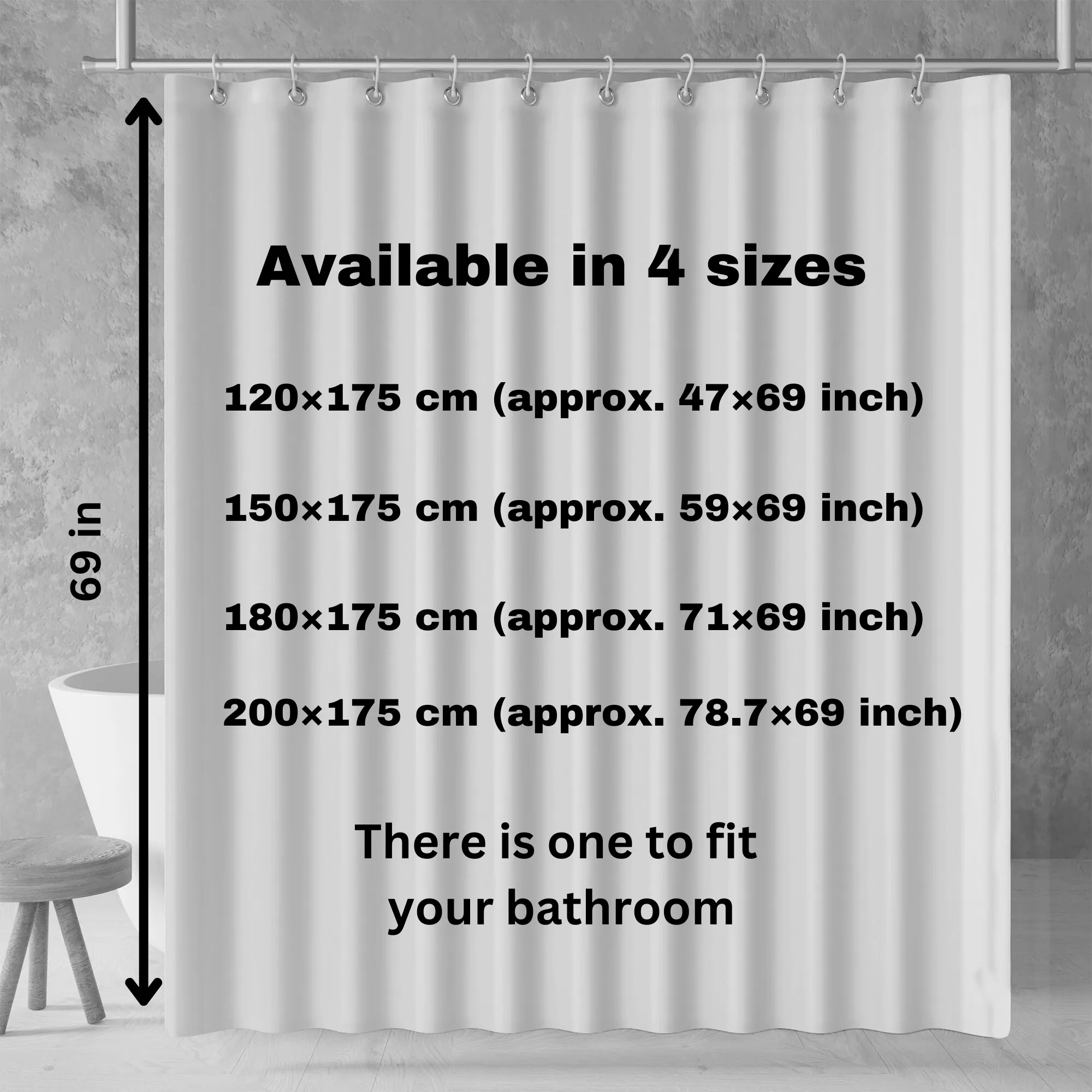 Aztec Western Shower Curtain Boho Grunge Geometric Colorful Abstract Pattern, Lightweight 100% Polyester, Water and Mildew Resistant, Multiple sizes with Hooks
