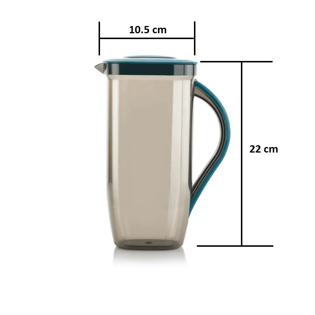 Bondr Jug With Glass Set of 6 - Green BPA-Free Drinkware for Home & Restaurants