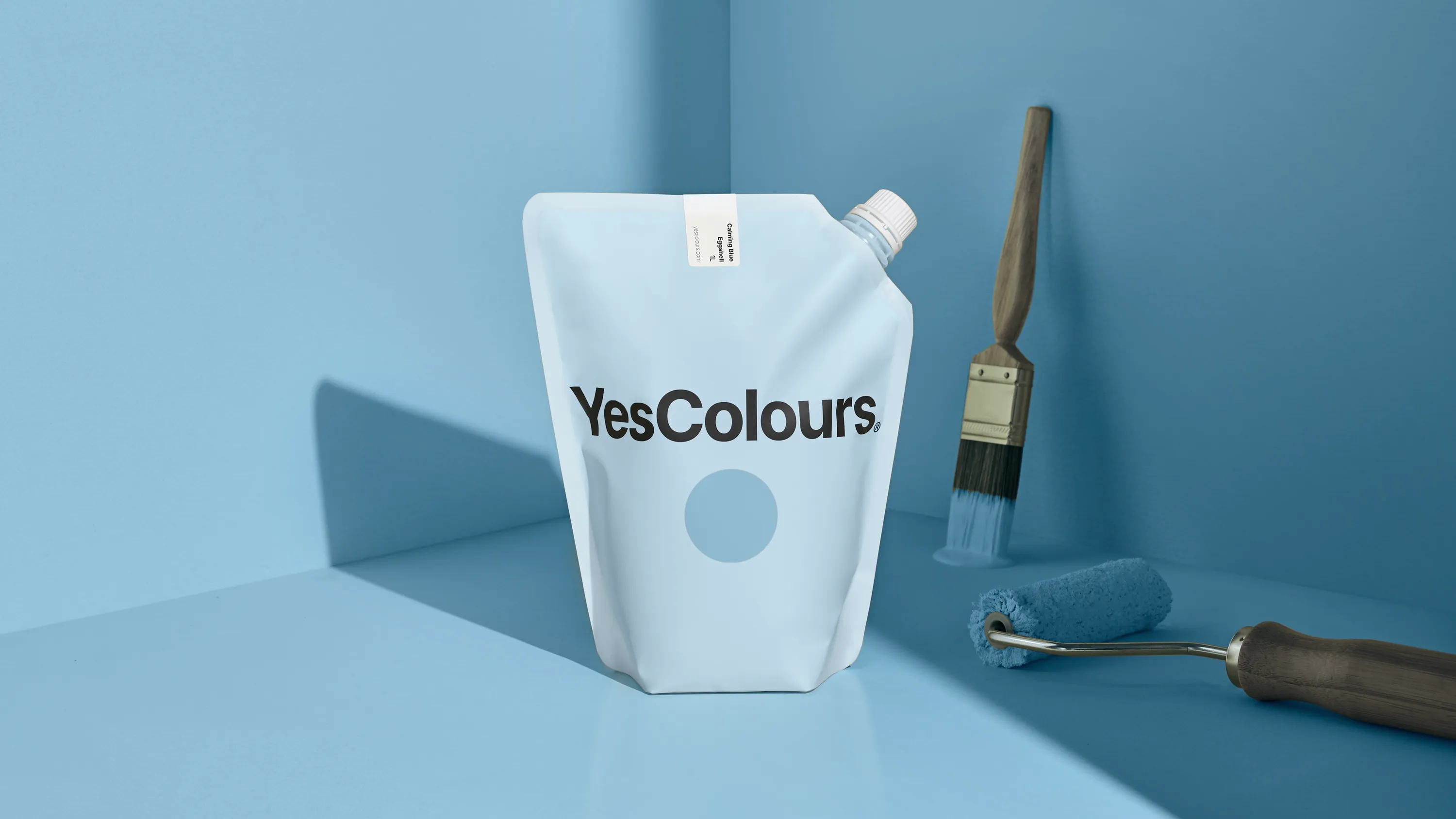 Calming Blue eggshell paint