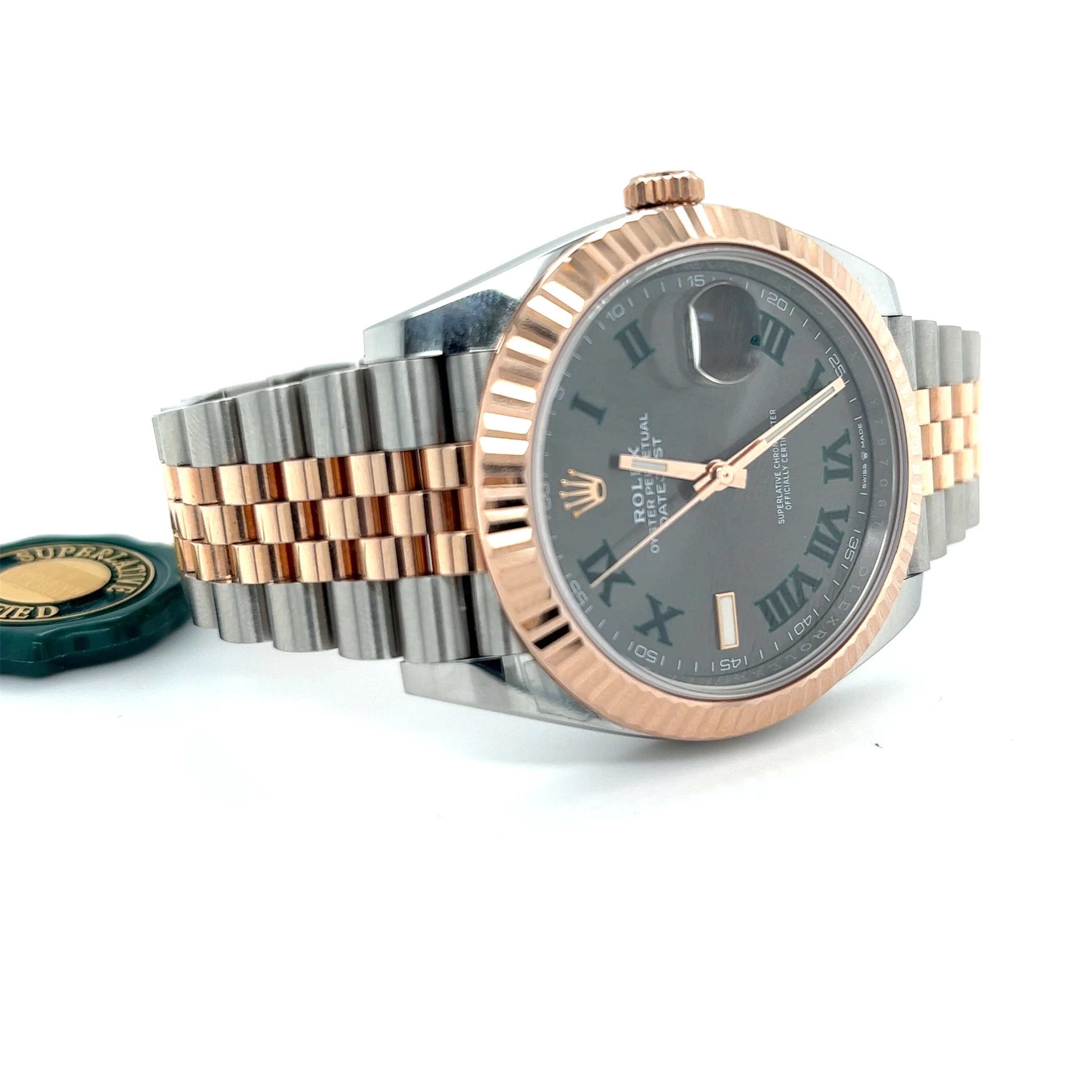 Complete Mint Unworn Rolex Datejust 41 Fluted Bezel