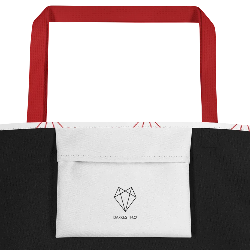 Darkest Fox Wireframe Logo Tote