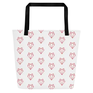 Darkest Fox Wireframe Logo Tote
