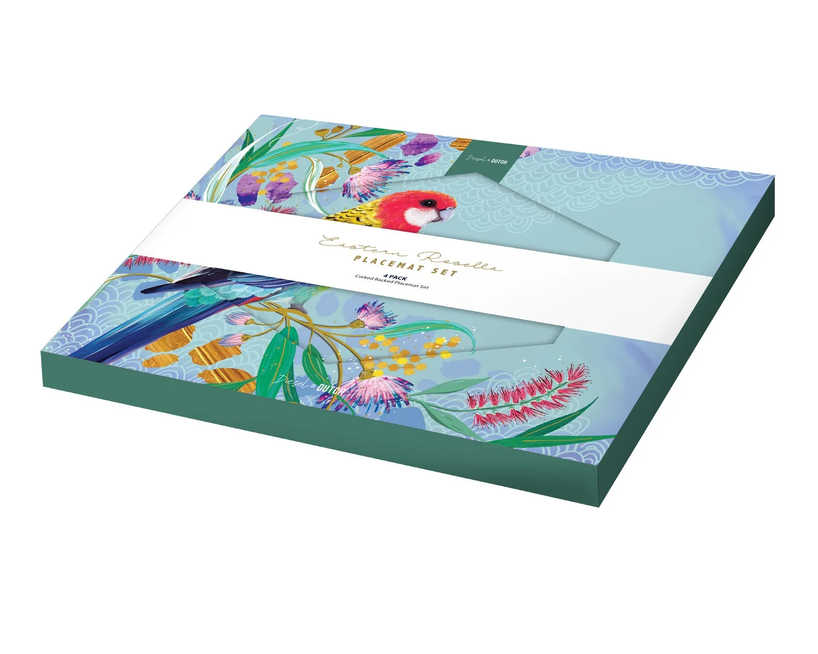 Eastern Rosella 4pc Placemat Set