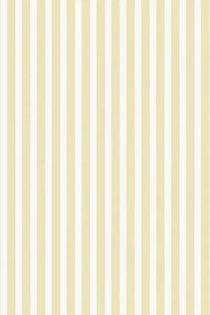 Farrow & Ball Wallpaper Closet Stripe ST 356 Pale Yellow / White