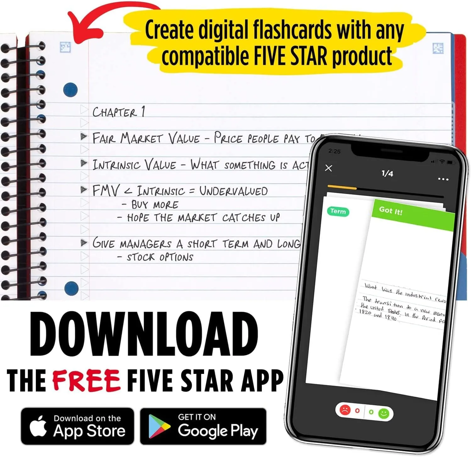 FIVE STAR - Notebook   Study App