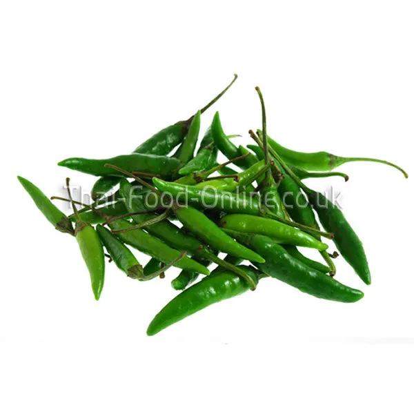 Fresh Small Green chillies 100g - imported weekly from India