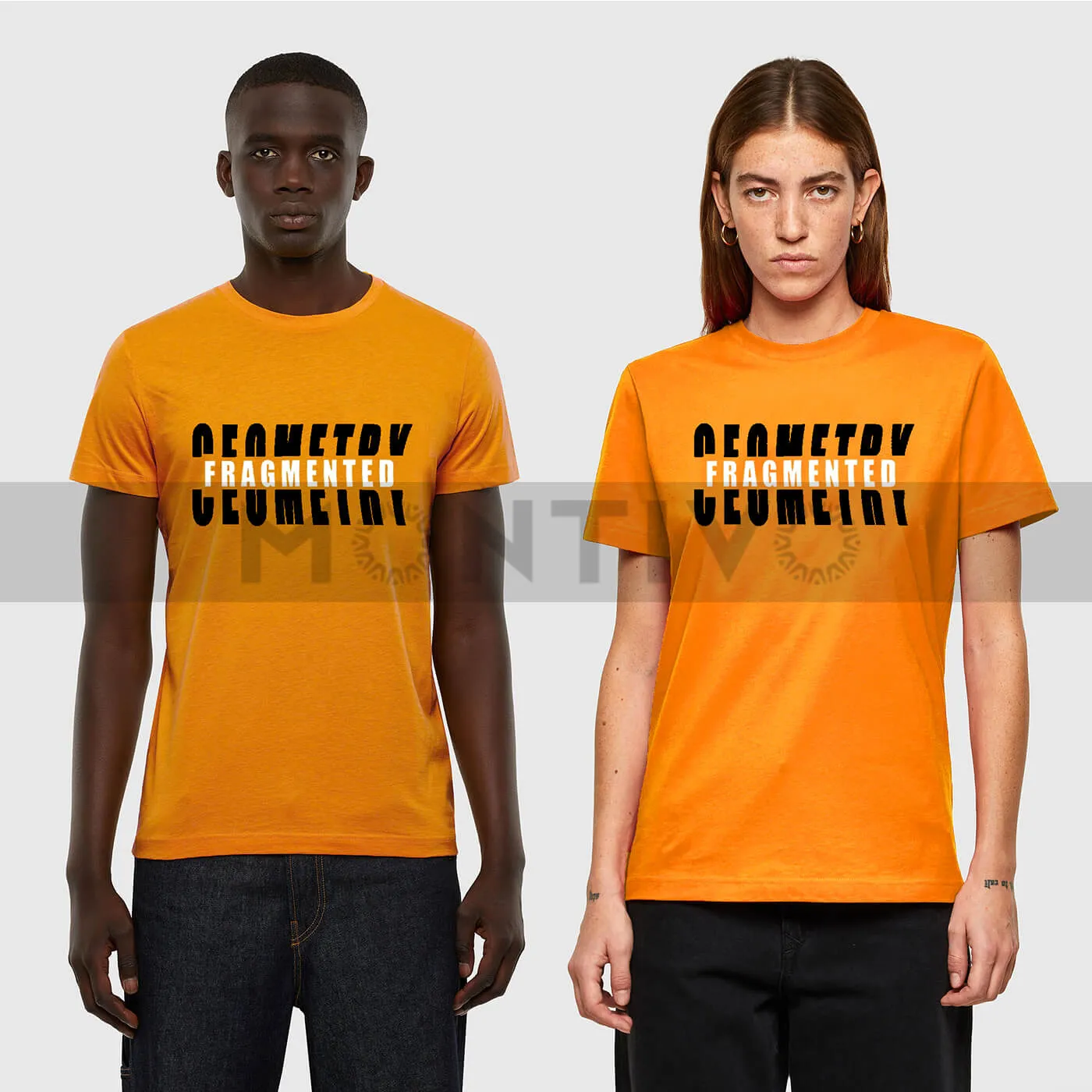 Geometry Yellow Graphic Tee