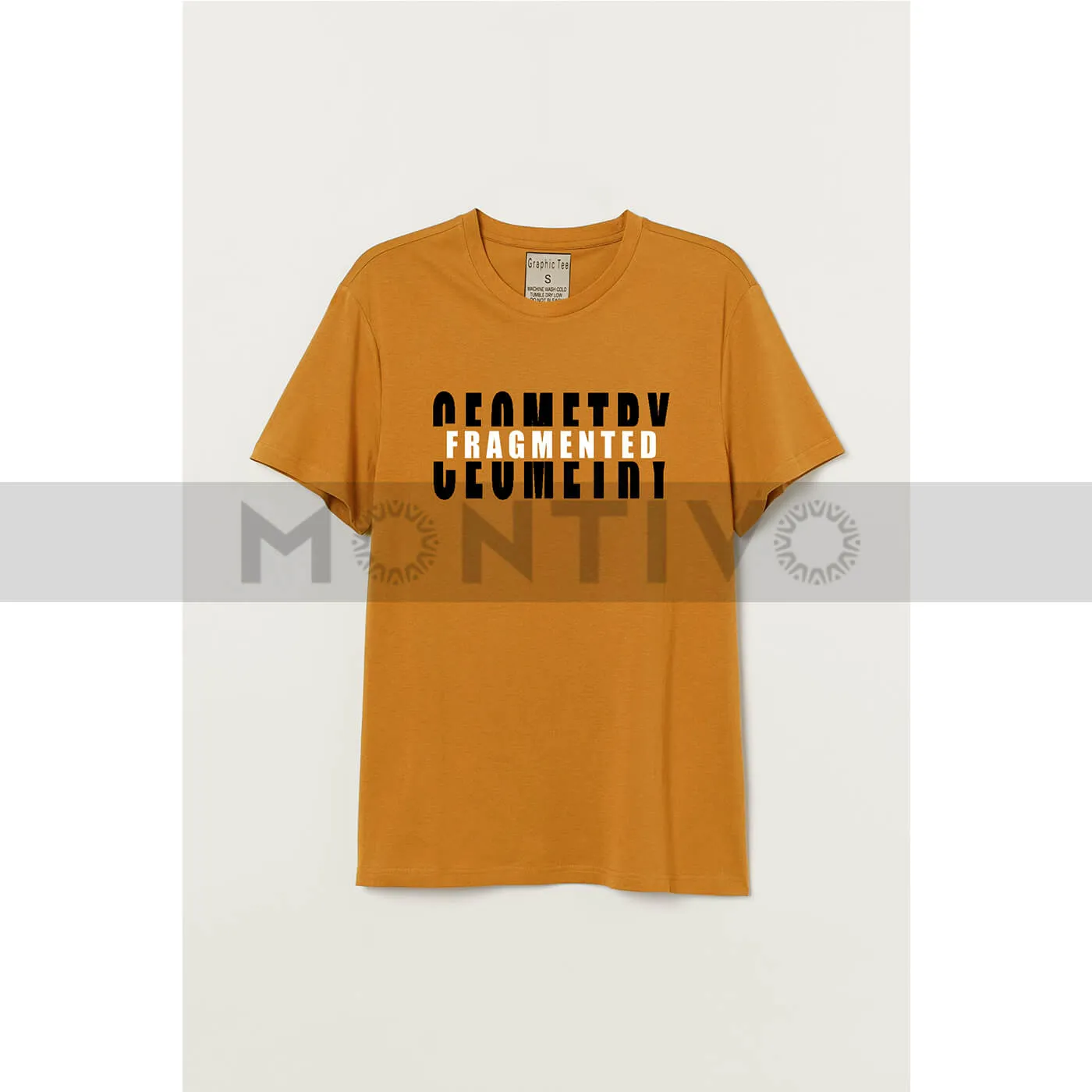 Geometry Yellow Graphic Tee
