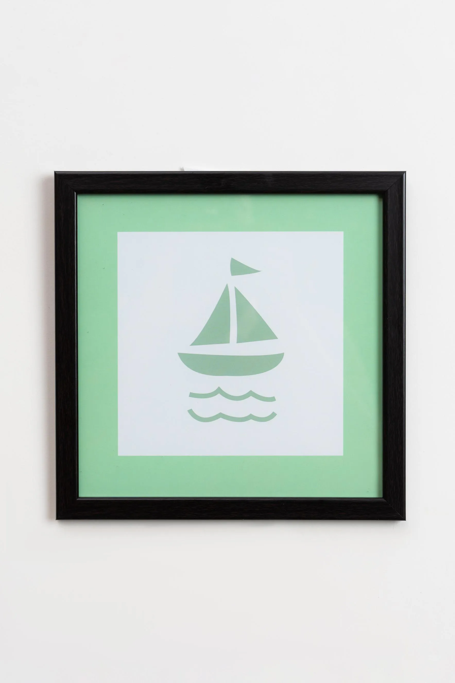 Green Boat Photo Frame