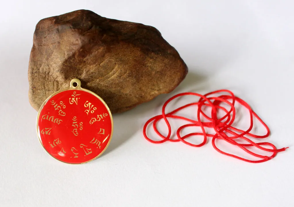 Guru Padhmasambhava Printed Tibetan Buddhist Locket