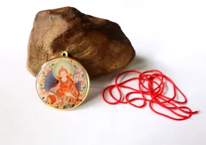 Guru Padhmasambhava Printed Tibetan Buddhist Locket