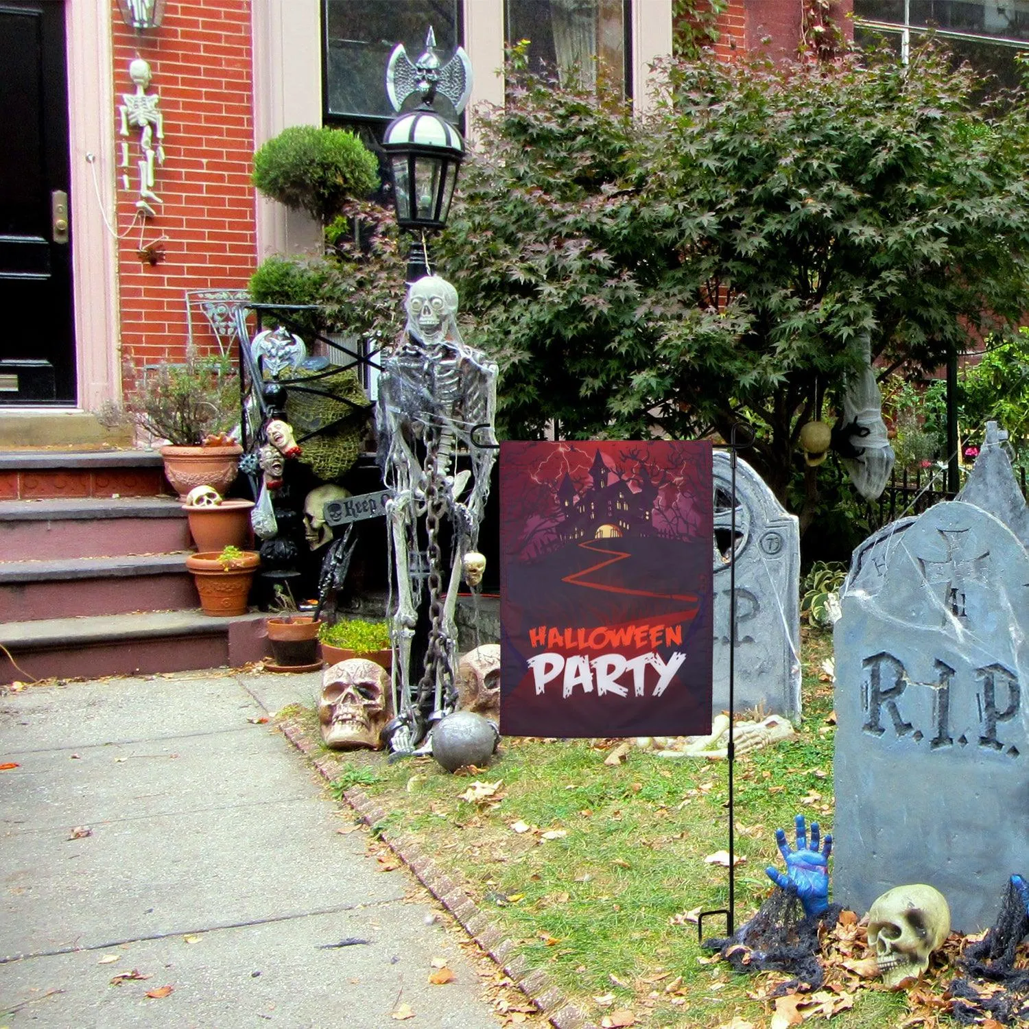 Jetlifee Halloween Party Garden Flag