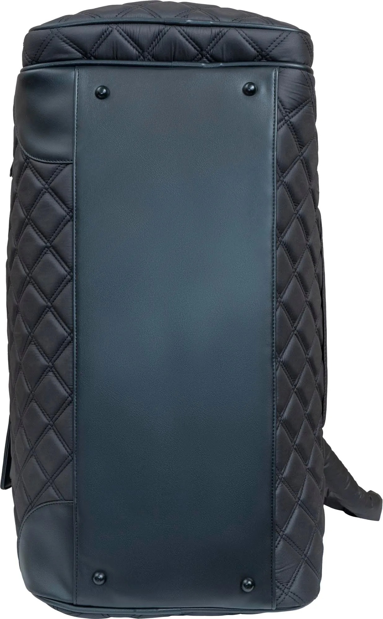 Joan & David 22 Inch Diamond Quilted Parachute Nylon Shoe Pocket Duffel Bag