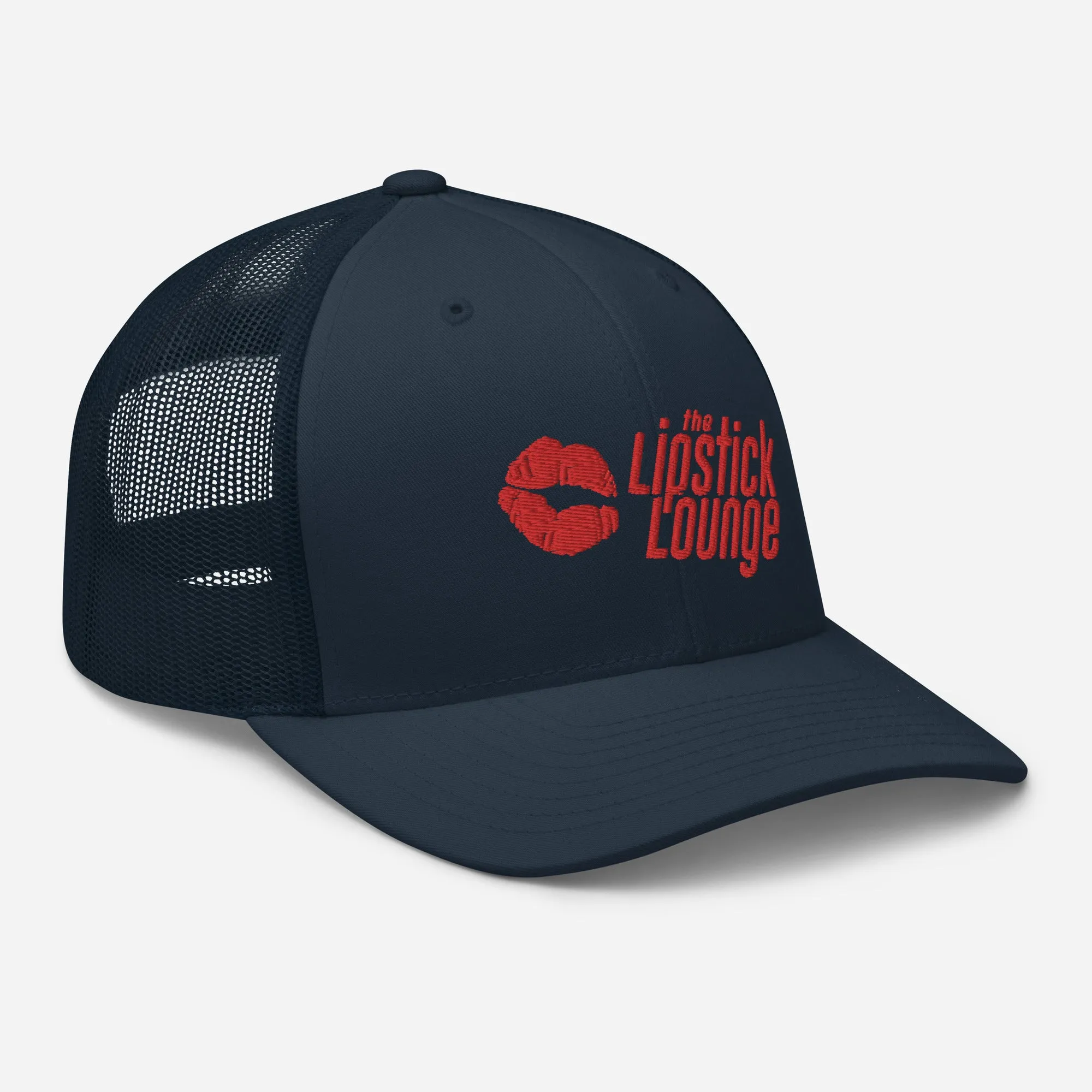 Lipstick Lounge Red Logo Trucker Cap