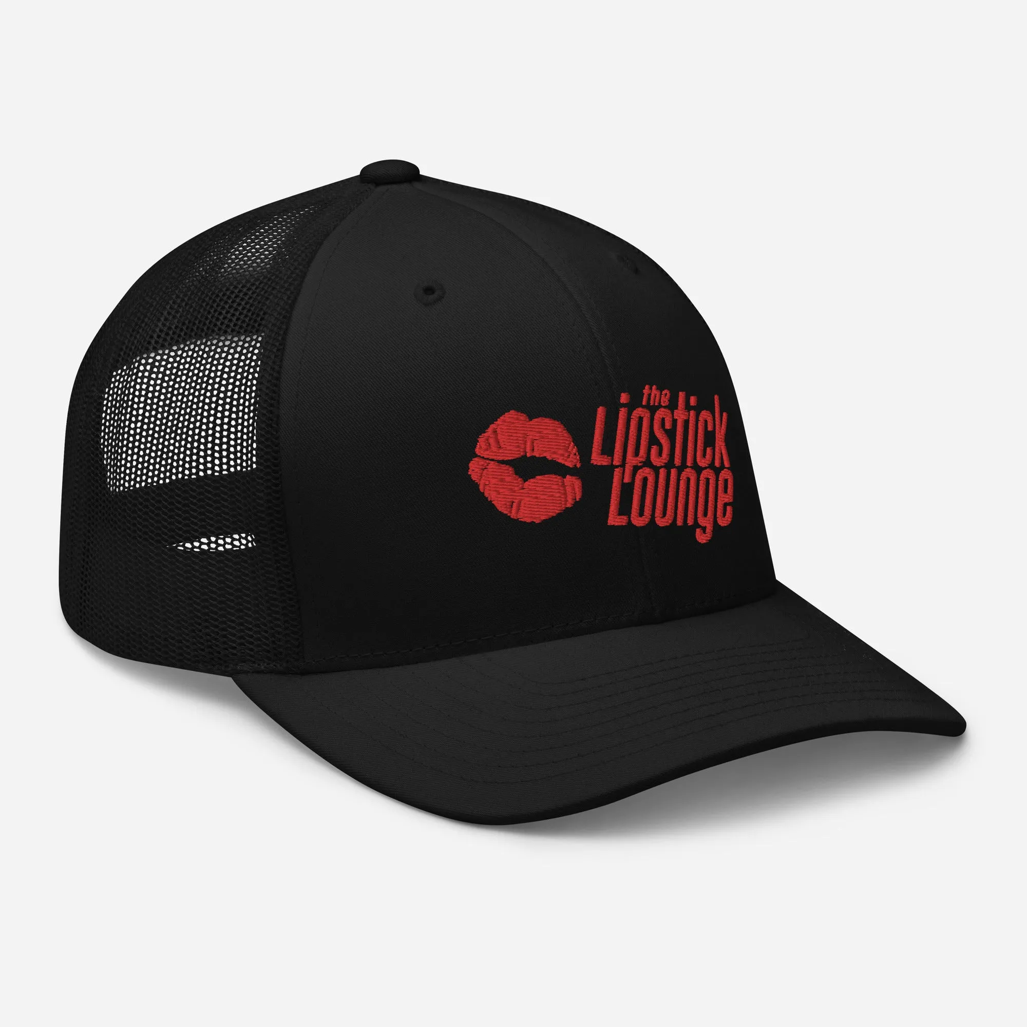 Lipstick Lounge Red Logo Trucker Cap