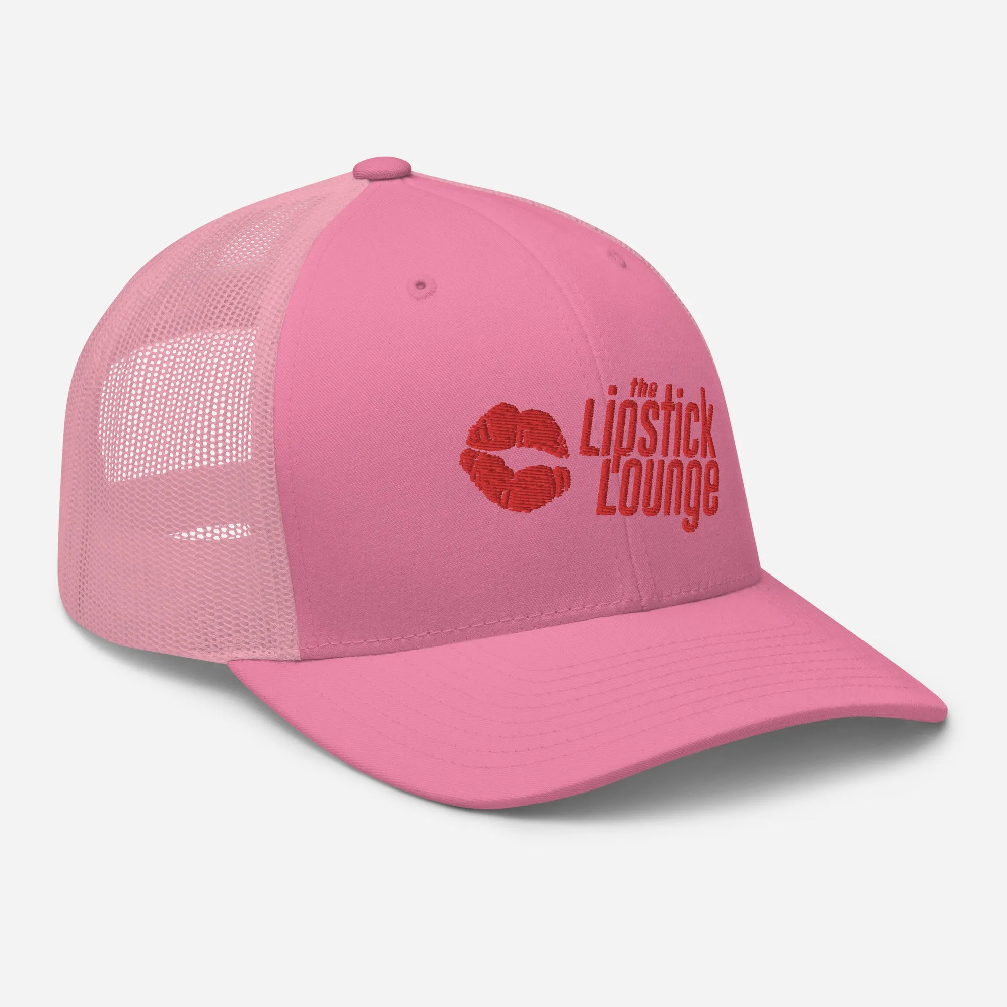 Lipstick Lounge Red Logo Trucker Cap