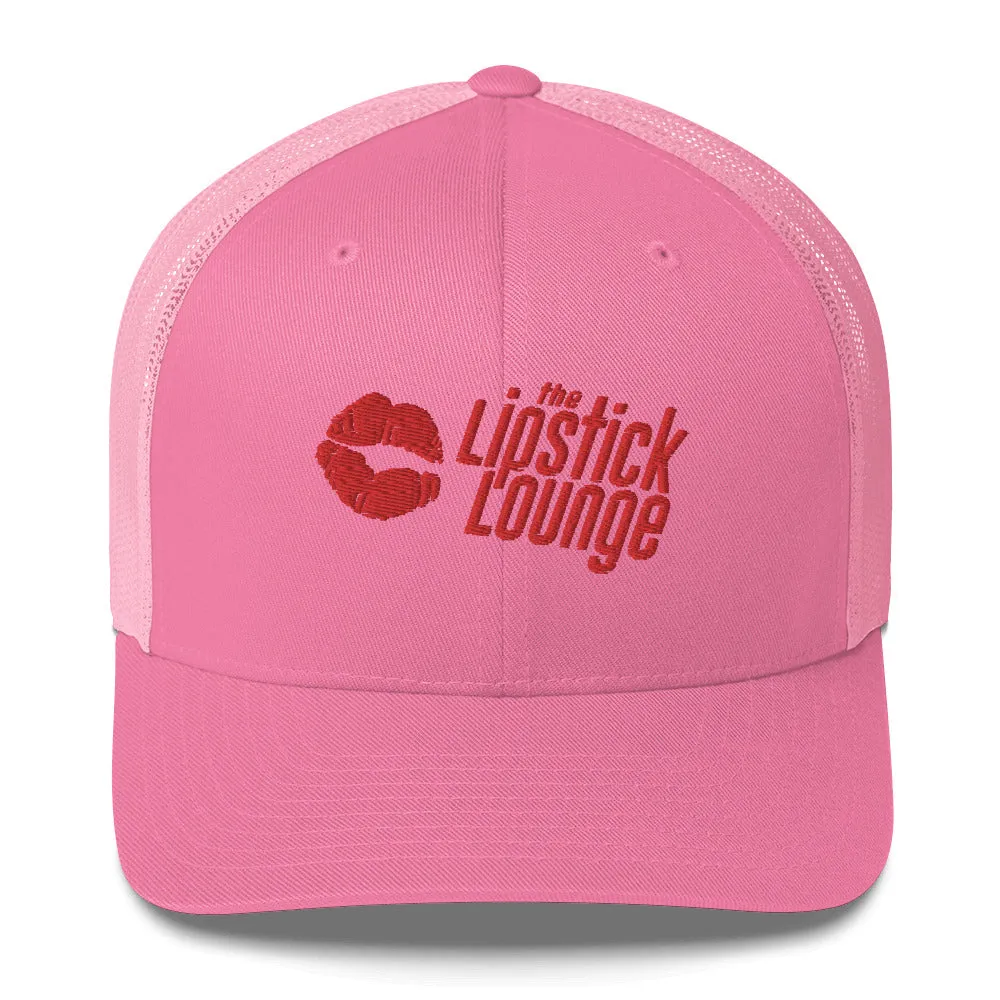 Lipstick Lounge Red Logo Trucker Cap
