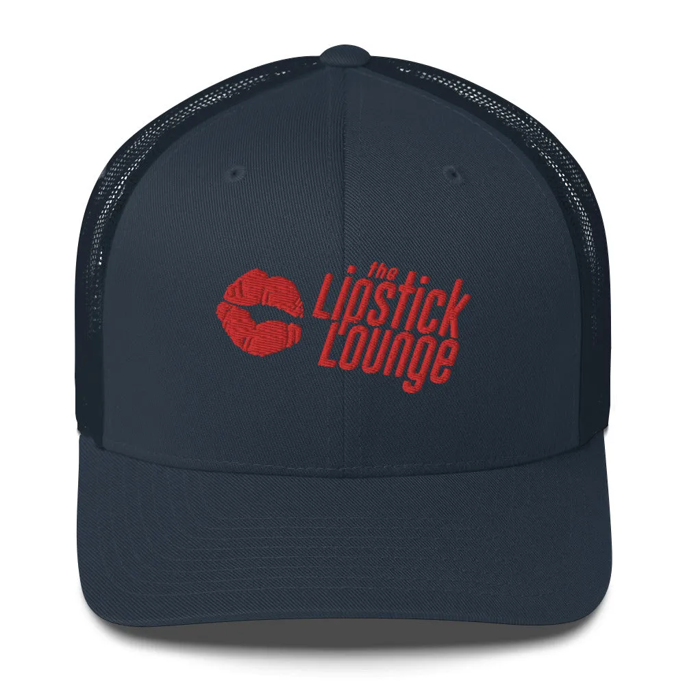 Lipstick Lounge Red Logo Trucker Cap