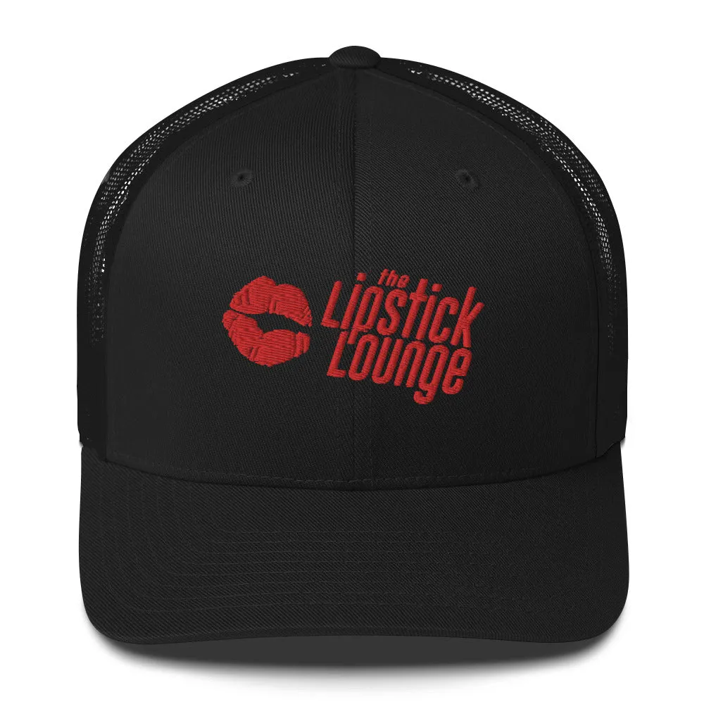 Lipstick Lounge Red Logo Trucker Cap