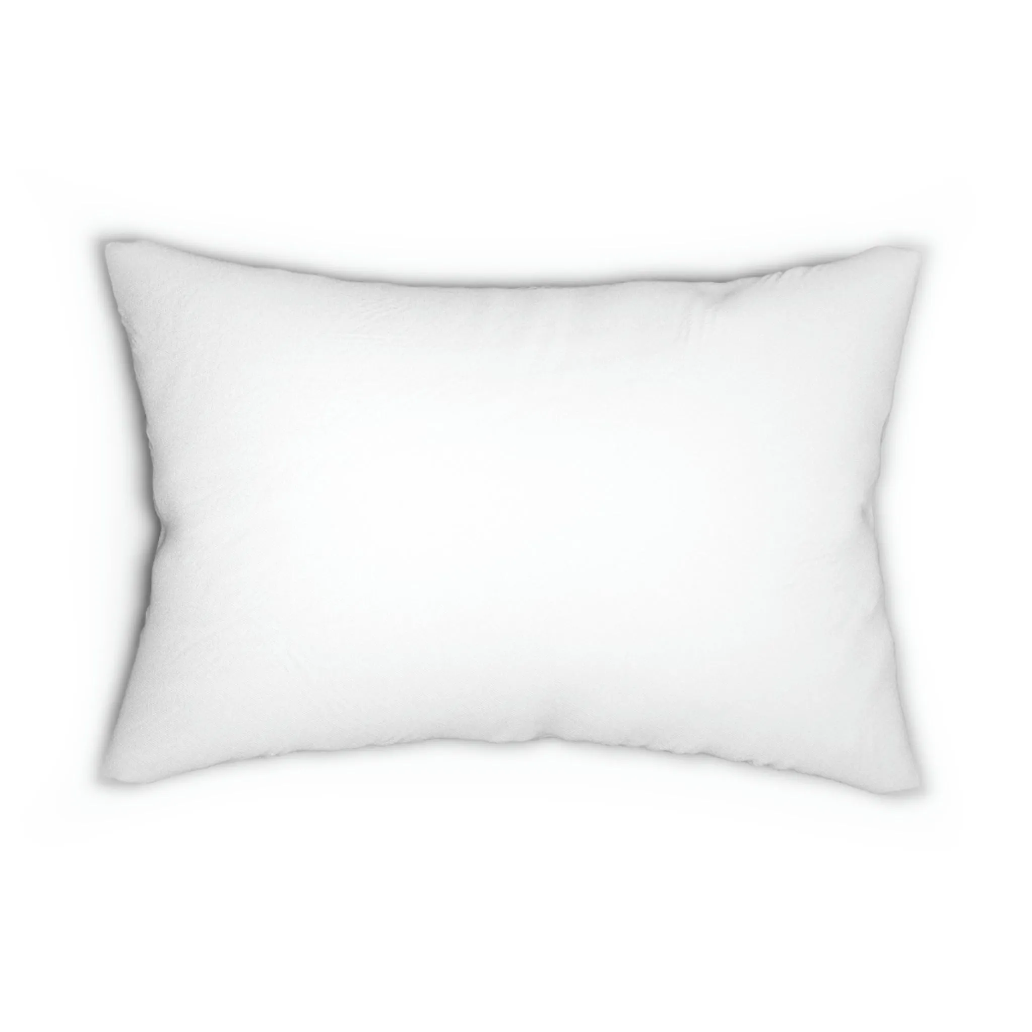 “Love you more “ White Spun Polyester Lumbar Pillow