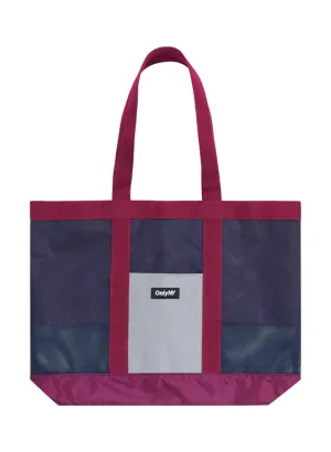 Magenta Mesh Tote Bag for Everyday Use