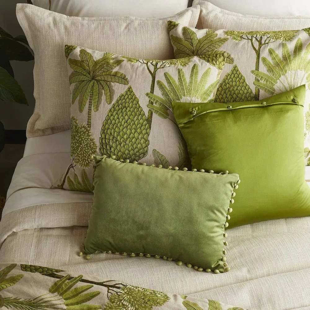 Majorelle Leaf Decorative Pillow by Ann Gish