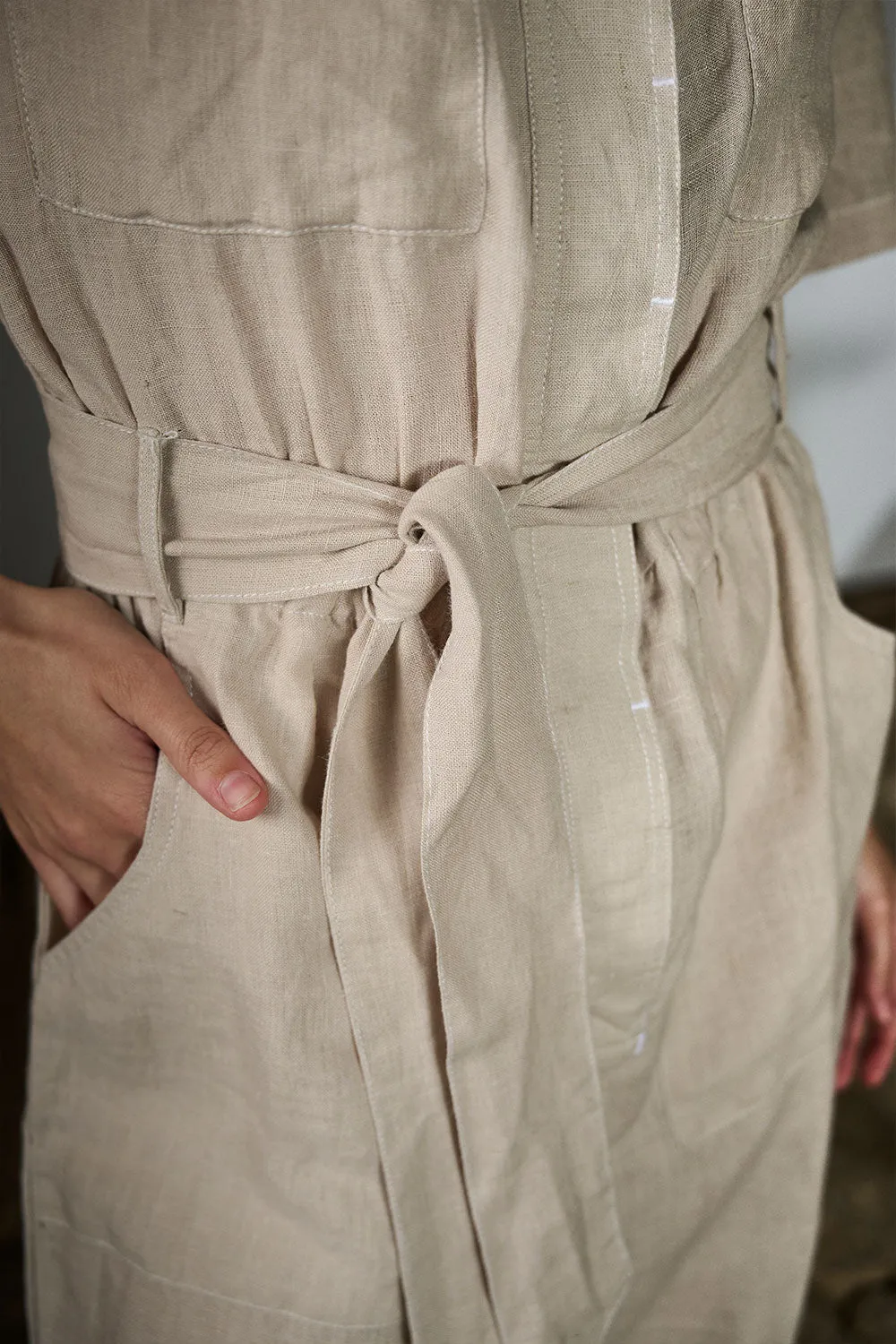 Moda Linen Suit - Natural