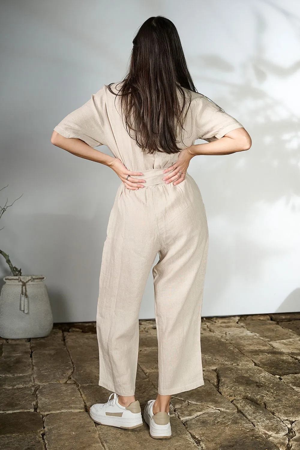 Moda Linen Suit - Natural