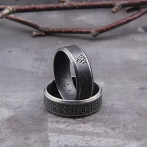 Modern Look Runed Band - Stainless Steel