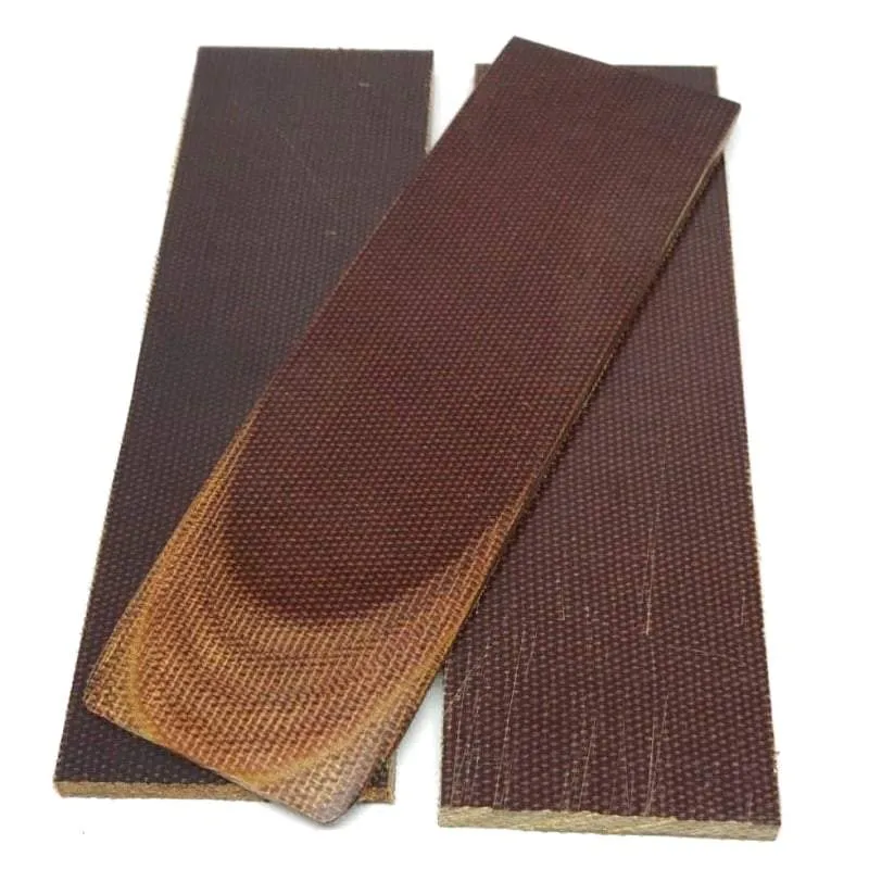 Old Stock Vintage 90's Canvas Micarta- NATURAL BROWN