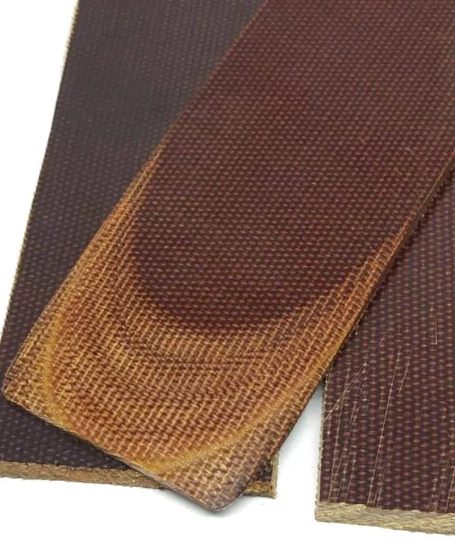 Old Stock Vintage 90's Canvas Micarta- NATURAL BROWN