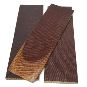 Old Stock Vintage 90's Canvas Micarta- NATURAL BROWN