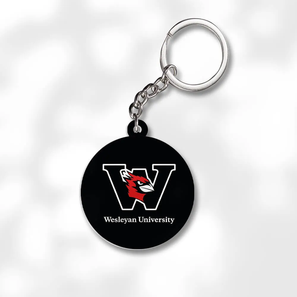 Pack 3 Wesleyan University Keychains