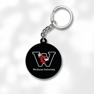Pack 3 Wesleyan University Keychains