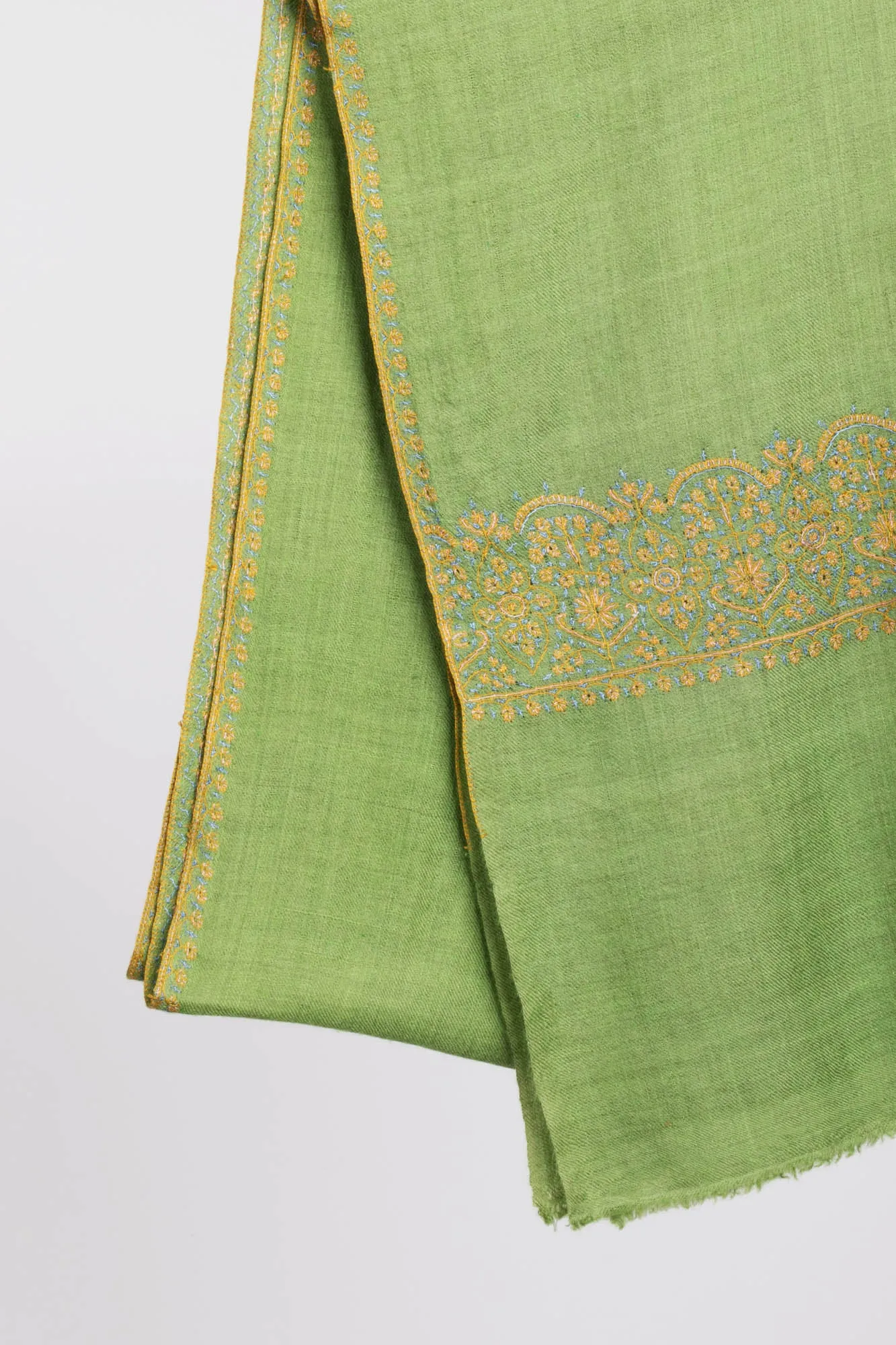 Palladar Sozni Embroidered Indian Cashmere Scarf
