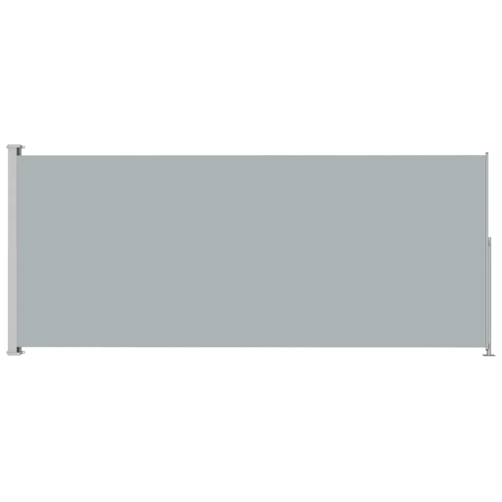 Patio Retractable Side Awning 220x500 cm Grey