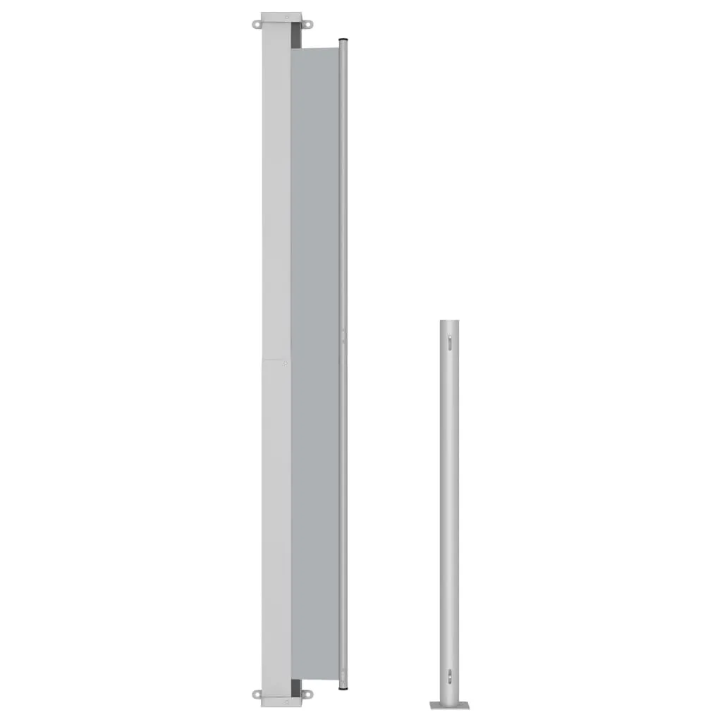Patio Retractable Side Awning 220x500 cm Grey
