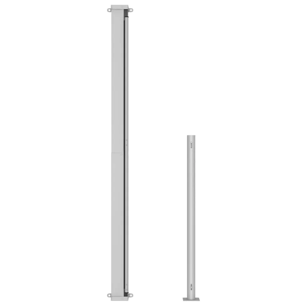 Patio Retractable Side Awning 220x500 cm Grey