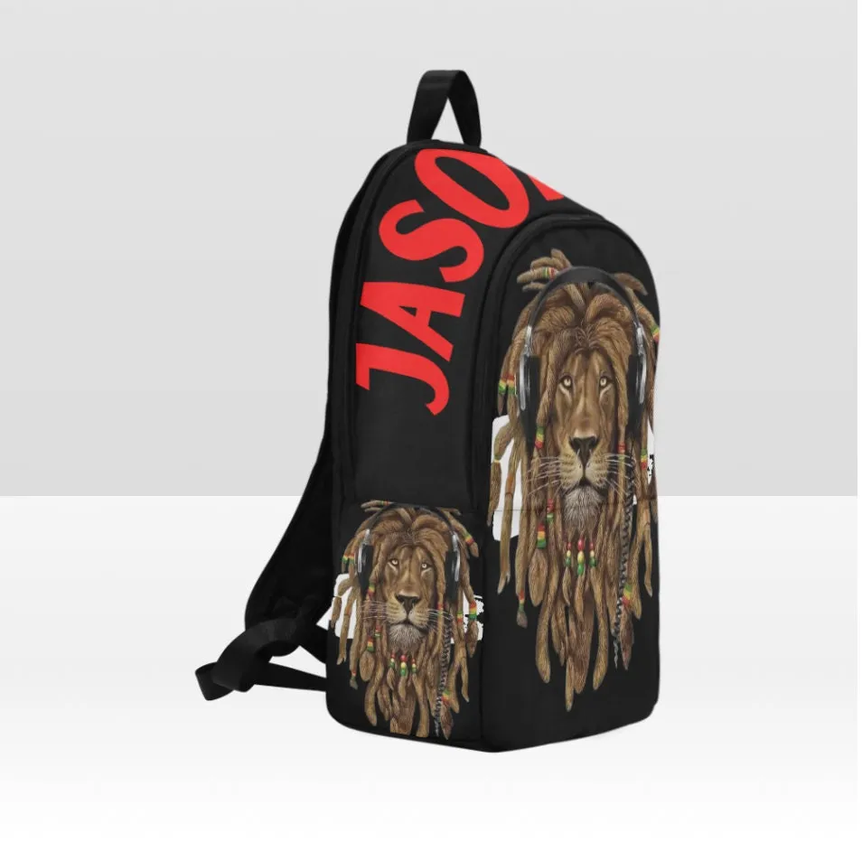 Personalized Rasta Lion Back Pack