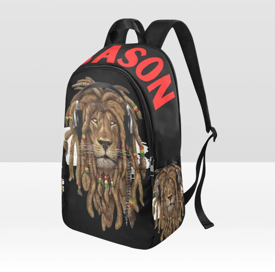 Personalized Rasta Lion Back Pack