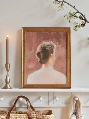 Pink View Framed Canvas Print | 11x14