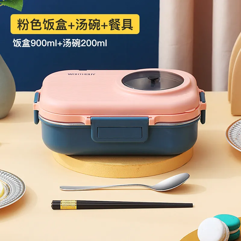 portable bento box, camera shape, include tableware set...