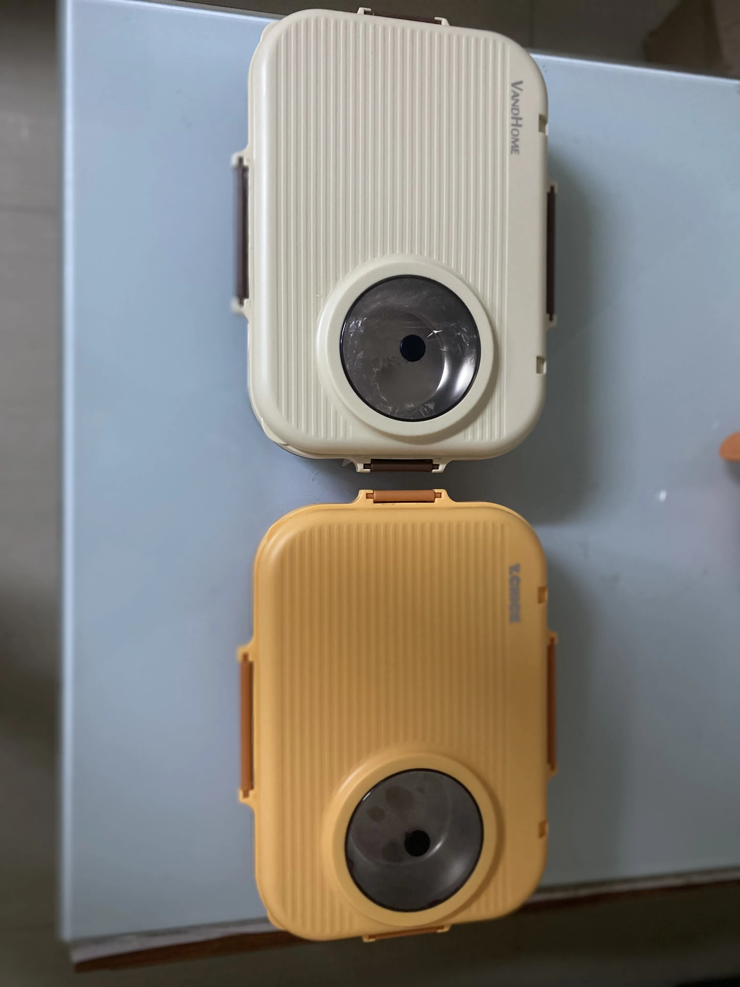 portable bento box, camera shape, include tableware set...