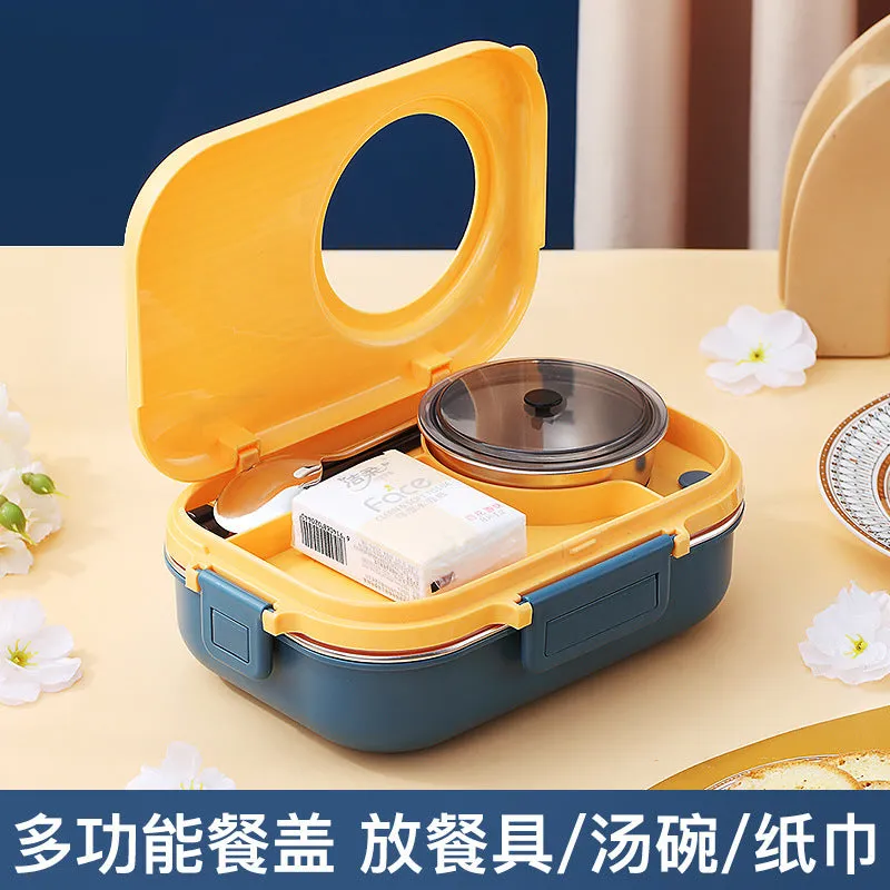portable bento box, camera shape, include tableware set...
