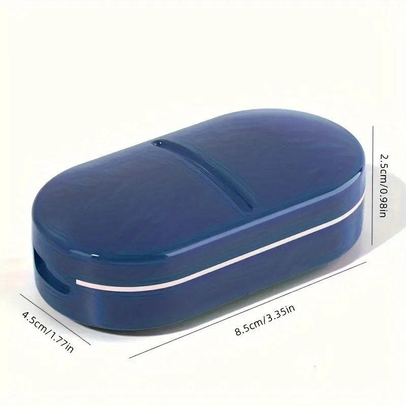 Portable tablet splitter and medicine box for travel and emergencies